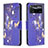 Handytasche Stand Schutzhülle Flip Leder Hülle Modisch Muster B03F für Xiaomi Redmi Note 11E Pro 5G Königs Blau