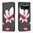 Handytasche Stand Schutzhülle Flip Leder Hülle Modisch Muster B03F für Xiaomi Redmi Note 11E Pro 5G Rot