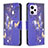 Handytasche Stand Schutzhülle Flip Leder Hülle Modisch Muster B03F für Xiaomi Redmi Note 12 Explorer Königs Blau