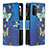 Handytasche Stand Schutzhülle Flip Leder Hülle Modisch Muster B04F für Oppo A54 5G
