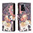 Handytasche Stand Schutzhülle Flip Leder Hülle Modisch Muster B04F für Oppo K10 5G India