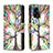 Handytasche Stand Schutzhülle Flip Leder Hülle Modisch Muster B04F für Oppo K10 5G India Grün