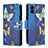 Handytasche Stand Schutzhülle Flip Leder Hülle Modisch Muster B04F für Samsung Galaxy A04E