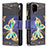 Handytasche Stand Schutzhülle Flip Leder Hülle Modisch Muster B04F für Samsung Galaxy A12 5G