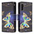 Handytasche Stand Schutzhülle Flip Leder Hülle Modisch Muster B04F für Samsung Galaxy A13 5G