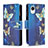 Handytasche Stand Schutzhülle Flip Leder Hülle Modisch Muster B04F für Samsung Galaxy A23s