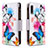 Handytasche Stand Schutzhülle Flip Leder Hülle Modisch Muster B04F für Samsung Galaxy A70E Bunt