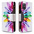 Handytasche Stand Schutzhülle Flip Leder Hülle Modisch Muster B04F für Samsung Galaxy A71 4G A715 Plusfarbig
