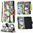 Handytasche Stand Schutzhülle Flip Leder Hülle Modisch Muster B04F für Samsung Galaxy A81