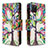 Handytasche Stand Schutzhülle Flip Leder Hülle Modisch Muster B04F für Samsung Galaxy A81 Grün