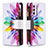 Handytasche Stand Schutzhülle Flip Leder Hülle Modisch Muster B04F für Samsung Galaxy A82 5G Plusfarbig