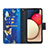 Handytasche Stand Schutzhülle Flip Leder Hülle Modisch Muster B04F für Samsung Galaxy F02S SM-E025F