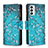 Handytasche Stand Schutzhülle Flip Leder Hülle Modisch Muster B04F für Samsung Galaxy F23 5G