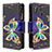 Handytasche Stand Schutzhülle Flip Leder Hülle Modisch Muster B04F für Samsung Galaxy M10S