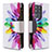 Handytasche Stand Schutzhülle Flip Leder Hülle Modisch Muster B04F für Samsung Galaxy S20 Ultra 5G Plusfarbig