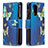 Handytasche Stand Schutzhülle Flip Leder Hülle Modisch Muster B04F für Xiaomi Mi 11i 5G Blau