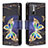 Handytasche Stand Schutzhülle Flip Leder Hülle Modisch Muster B04F für Xiaomi POCO M3 Pro 5G Schwarz