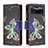 Handytasche Stand Schutzhülle Flip Leder Hülle Modisch Muster B04F für Xiaomi Poco X4 Pro 5G Schwarz