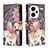 Handytasche Stand Schutzhülle Flip Leder Hülle Modisch Muster B04F für Xiaomi Redmi Note 13 Pro+ Plus 5G Braun