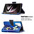 Handytasche Stand Schutzhülle Flip Leder Hülle Modisch Muster B05F für Samsung Galaxy S21 Ultra 5G