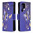 Handytasche Stand Schutzhülle Flip Leder Hülle Modisch Muster B05F für Samsung Galaxy S22 Ultra 5G Königs Blau