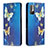 Handytasche Stand Schutzhülle Flip Leder Hülle Modisch Muster B05F für Xiaomi POCO M3 Pro 5G Blau