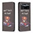 Handytasche Stand Schutzhülle Flip Leder Hülle Modisch Muster B05F für Xiaomi Poco X4 Pro 5G Dunkelgrau
