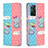 Handytasche Stand Schutzhülle Flip Leder Hülle Modisch Muster B05F für Xiaomi Redmi Note 11 Pro 4G Rosa