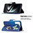 Handytasche Stand Schutzhülle Flip Leder Hülle Modisch Muster B09F für Samsung Galaxy S21 5G