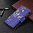 Handytasche Stand Schutzhülle Flip Leder Hülle Modisch Muster BF3 für Xiaomi Redmi Note 10 Pro 4G Königs Blau