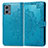 Handytasche Stand Schutzhülle Flip Leder Hülle Modisch Muster für Motorola Moto G 5G (2023) Blau