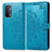 Handytasche Stand Schutzhülle Flip Leder Hülle Modisch Muster für OnePlus Nord N200 5G Blau