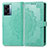 Handytasche Stand Schutzhülle Flip Leder Hülle Modisch Muster für Oppo K10 5G India Grün