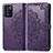 Handytasche Stand Schutzhülle Flip Leder Hülle Modisch Muster für Oppo K9S 5G Violett