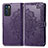 Handytasche Stand Schutzhülle Flip Leder Hülle Modisch Muster für Oppo Reno6 5G Violett
