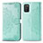 Handytasche Stand Schutzhülle Flip Leder Hülle Modisch Muster für Samsung Galaxy A02s Grün