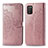 Handytasche Stand Schutzhülle Flip Leder Hülle Modisch Muster für Samsung Galaxy A02s Rosegold