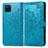 Handytasche Stand Schutzhülle Flip Leder Hülle Modisch Muster für Samsung Galaxy A12 Blau