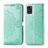 Handytasche Stand Schutzhülle Flip Leder Hülle Modisch Muster für Samsung Galaxy A31 Grün
