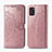 Handytasche Stand Schutzhülle Flip Leder Hülle Modisch Muster für Samsung Galaxy A31 Rosegold