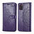 Handytasche Stand Schutzhülle Flip Leder Hülle Modisch Muster für Samsung Galaxy A31 Violett