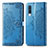 Handytasche Stand Schutzhülle Flip Leder Hülle Modisch Muster für Samsung Galaxy A50S Blau