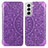 Handytasche Stand Schutzhülle Flip Leder Hülle Modisch Muster für Samsung Galaxy S23 5G Violett