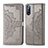 Handytasche Stand Schutzhülle Flip Leder Hülle Modisch Muster für Sony Xperia L4 Grau