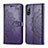 Handytasche Stand Schutzhülle Flip Leder Hülle Modisch Muster für Sony Xperia L4 Violett