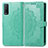 Handytasche Stand Schutzhülle Flip Leder Hülle Modisch Muster für Vivo Y11s Grün