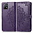 Handytasche Stand Schutzhülle Flip Leder Hülle Modisch Muster für Vivo Y31s 5G Violett