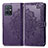 Handytasche Stand Schutzhülle Flip Leder Hülle Modisch Muster für Vivo Y75 5G Violett