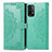 Handytasche Stand Schutzhülle Flip Leder Hülle Modisch Muster für Xiaomi Redmi 9T 4G Grün