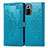 Handytasche Stand Schutzhülle Flip Leder Hülle Modisch Muster für Xiaomi Redmi Note 10 Pro 4G Blau